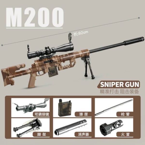 New Mini M200 Gel blaster Sniper Manual Type – TacBlasters