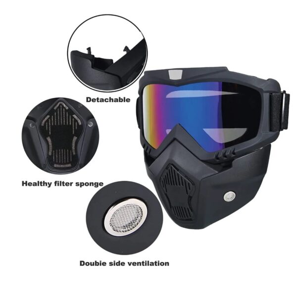 Full Face Tactical Mask-CS Airsoft Shooting (Adjustable) - Image 3