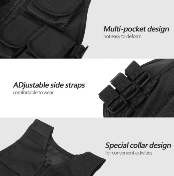 Tactical Military Combat Vest with Multi Pockets and Waistcoat - Image 5